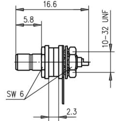 Telegärtner 100024846 100024846 SMB konektor zástrčka, vestavná 50 Ω 1 ks