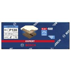 Bosch Accessories 2608901657 Brusný papír pro oscilační brusku Zrnitost 120 (d x š) 107 mm x 115 mm 50 ks