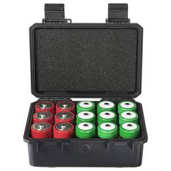 VOLTCRAFT Outdoorový kufr na akumulátory/baterie 15x Velké mono, LR 20, AM1 (d x š x v) 195 x 156 x 80 mm