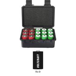 VOLTCRAFT Outdoorový kufr na akumulátory/baterie 15x Velké mono, LR 20, AM1 (d x š x v) 195 x 156 x 80 mm