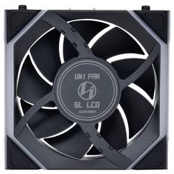 Lian Li Lian Li UNI FAN SL Wireless LCD Lüfter, ARGB, PWM - 120 mm, schwarz PC větrák s krytem černá (š x v x h) 120 x 124.5 x 28 mm