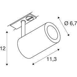 SLV ENOLA B TRACK 1002113 svítidla do lištových systémů (230 V) 1fázové GU10 stříbrná