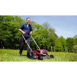 Einhell Professional GP-CM 36/52 S Li BL (4x5,2Ah) akumulátor Akumulátorová sekačka vč. 2. Nabíječka Twincharger, Vč. 4 akumulátorů 18 V šířka sekání 52 cm