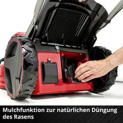 Einhell Professional GP-CM 36/52 S Li BL (4x5,2Ah) akumulátor Akumulátorová sekačka vč. 2. Nabíječka Twincharger, Vč. 4 akumulátorů 18 V šířka sekání 52 cm