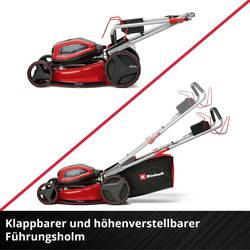 Einhell Professional GP-CM 36/52 S Li BL (4x5,2Ah) akumulátor Akumulátorová sekačka vč. 2. Nabíječka Twincharger, Vč. 4 akumulátorů 18 V šířka sekání 52 cm