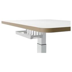 Leitz psací stůl pro práci vsedě i ve stoje bílá 65340001 Barva stolní desky: bílá elektricky výškově nastavitelné, výškově nastavitelné max. výška: 1300 mm