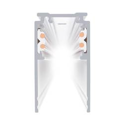 SLV Sledovat nízkonapěť. komponent lištových systémů lišta bílá 1006550 48V TRACK 1m Aufbauschiene tief