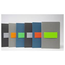 Sigel LS200 poznámková kniha Linescape Hardcover DIN A5 čtverečkovaný světle šedá, neonově oranžová Počet listů: 88 listů