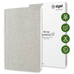 Sigel RU200 poznámková kniha Re-Up Softcover DIN A5 čtverečkovaný bílé vápno Počet listů: 50 listů