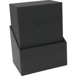 Sigel SM200 Pořadač na jídelní lístky DIN A4 10 ks #####inkl. Aufbewahrungsbox černá