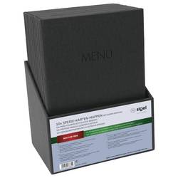 Sigel SM200 Pořadač na jídelní lístky DIN A4 10 ks Vč. úložného boxu černá
