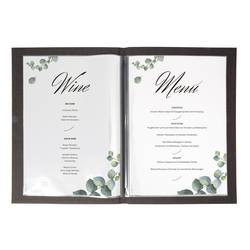 Sigel SM200 Pořadač na jídelní lístky DIN A4 10 ks Vč. úložného boxu černá