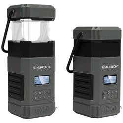 Albrecht DR114 27912 outdoorové rádio, DAB+, FM, nouzové rádio, USB, Bluetooth, S lucernou, Ruční klika, s USB nabíječkou, Solární panel, s akumulátorem,
