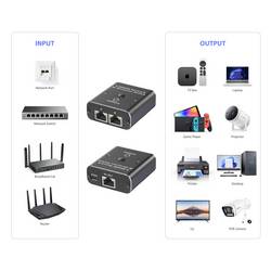 Renkforce RF-6736628 RF-EW-700 síťový switch RJ45 2 porty 5 GBit/s USB napájení
