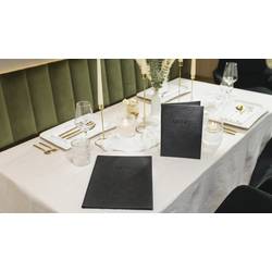 Sigel SM202 Pořadač na jídelní lístky DIN A4 1 ks včetně 2 dvojitých průhledných fólií pro 8 stran, Gumová vazba černá