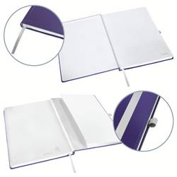 Leitz 44751069 poznámková kniha linkovaný titanově modrá Počet listů: 80 A4