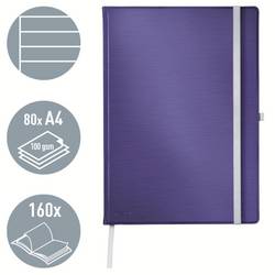 Leitz 44751069 poznámková kniha linkovaný titanově modrá Počet listů: 80 A4