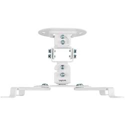 LogiLink BP0057 stropní držák projektoru stropní držák, nastavitelná výška, naklápěcí + nakláněcí vzd. země-strop (max.): 150 mm bílá