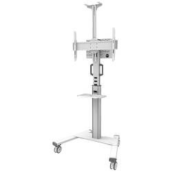 Neomounts FL50S-825WH1 TV kolečkový vozík 94,0 cm (37) - 190,5 cm (75) podlahový stojan, naklápěcí, nastavitelná výška