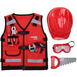 KS Tools 100200 Box s nářadím pro děti, 9 dílů Werkzeug-Weste für Kinder mit Sortiment, 9-tlg
