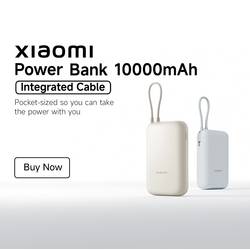 Xiaomi BHR9072GL powerbanka Li-Ion, 10000 mAh, Quick Charge 3.0, bílá (matná)