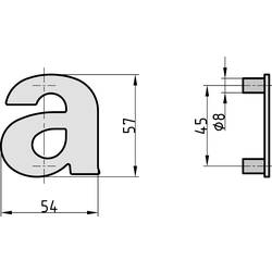 Basi 7300-1012 cedulka s domovním číslem antracitová