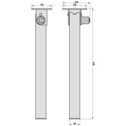 Basi 0004-0106 KFZ 106 vymezovací sloupek (Ø x v) 60 mm x 62 cm