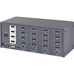 SpeaKa Professional 4 Port HDMI Multi Display KVM Switch 4x4 porty KVM konsole HDMI klávesnice 3840 x 2160 Pixel
