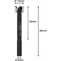 Bosch Accessories 2608901825 Foersterův vrták, čelní fréza 16 mm Celková délka 88 mm 1 ks