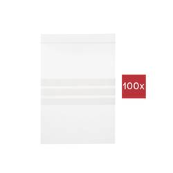 TRU COMPONENTS uzavíratelný sáček s popisnými štítky (d x š) 170 mm x 120 mm transparentní polyetylén 100 ks