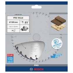Bosch Accessories 2608837673 2608837673 tvrdokovový pilový kotouč 150 x 10 mm Počet zubů (na palec): 24 1 ks