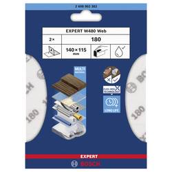 Bosch Accessories 2608902382 2608902382 brusný list Zrnitost 180 (d x š) 140 mm x 115 mm 2 ks
