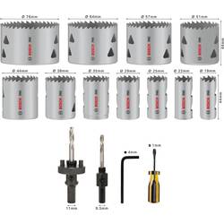 Bosch Accessories 2608900525 2608900525 sada děrovacích pil 19 mm, 22 mm, 25 mm, 29 mm, 35 mm, 38 mm, 44 mm, 51 mm, 57 mm, 64 mm, 76 mm 1 ks