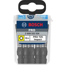 Bosch Accessories 2608522534 2608522534 Bit TX T 25 ocel tvrzeno 15 ks