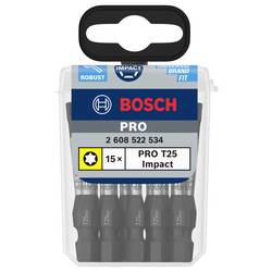 Bosch Accessories 2608522534 2608522534 Bit TX T 25 ocel tvrzeno 15 ks