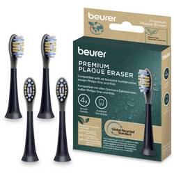 Beurer Bürstenköpfe Premium Plaque Eraser 4 St. Náhradní kartáče, sonický, černá, 10522