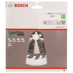 Bosch Accessories Optiline 2608640586 tvrdokovový pilový kotouč 140 x 20 x 2.4 mm Počet zubů (na palec): 20 1 ks