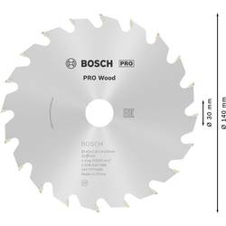 Bosch Accessories Optiline 2608640586 tvrdokovový pilový kotouč 140 x 20 x 2.4 mm Počet zubů (na palec): 20 1 ks