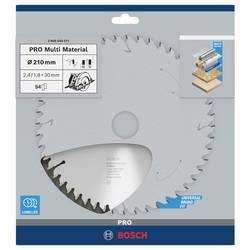 Bosch Accessories Multi Material 2608640511 tvrdokovový pilový kotouč 210 x 30 x 2.4 mm Počet zubů (na palec): 54 1 ks