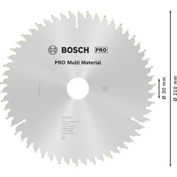 Bosch Accessories Multi Material 2608640511 tvrdokovový pilový kotouč 210 x 30 x 2.4 mm Počet zubů (na palec): 54 1 ks
