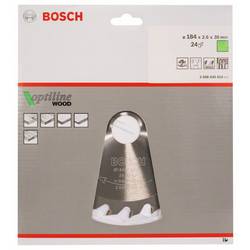 Bosch Accessories Optiline 2608640610 tvrdokovový pilový kotouč 184 x 30 x 2.6 mm Počet zubů (na palec): 24 1 ks