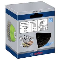 Bosch Accessories Hrncový kartáč, nerezový - 75 mm, 0,3 mm, M14 Bosch Power Tools 2608622102 1 ks