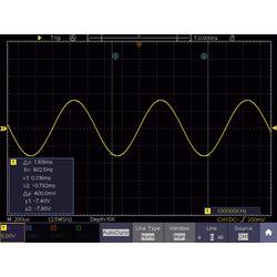 VOLTCRAFT DSO-6104F digitální osciloskop 100 MHz, 4kanálový, 1 GSa/s, 40000 kpts, 8 Bit, s pamětí (DSO), generátor funkcí, 1 ks, VC-8366320