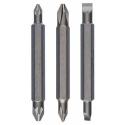Bosch Accessories 2607001745 oboustranný bit (sada), plochý, křížový PH, křížový PZ, 1/4 (6,3 mm)