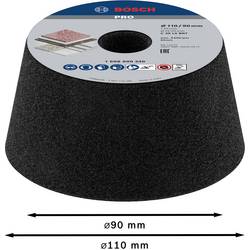 Bosch 1608600240 Brusný hrnec, kónický-kámen/beton 90 mm, 110 mm, 55 mm, 36 Bosch Power Tools 1 ks