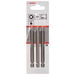 Bosch Accessories 2608521119 čtyřhranný bit 3 extra tvrdé E 6.3 3 ks