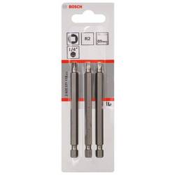 Bosch Accessories 2608521118 čtyřhranný bit 2 extra tvrdé E 6.3 3 ks