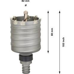 Bosch Accessories Hammer-Hohlbohrkrone SDS max-9 82mm 2-tlg. m.Gewinde/o.Schaft 2608580522 dutá vrtací korunka 2dílná 82 mm 1 ks