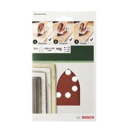 Bosch Accessories 2609256A77 univerzální brusný papír na suchý zip, s otvory Zrnitost 180 (d x š) 170 mm x 100 mm 5 ks