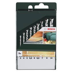 Bosch Accessories 2609255463 sada spirálového vrtáku na kámen 9dílná 3 mm, 4 mm, 5 mm, 5.5 mm, 6 mm, 6.5 mm, 7 mm, 8 mm, 10 mm válcová stopka 1 sada